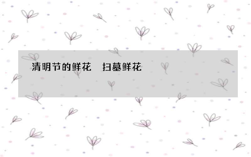 清明节的鲜花 扫墓鲜花